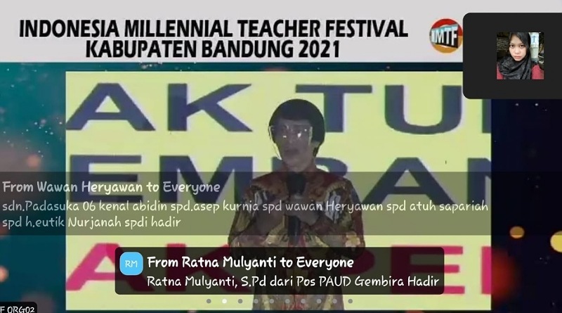 Saber Pungli Jabar Turunkan Tim Pada Penyelenggaraan Webinar Pendidikan di Kab. Bandung