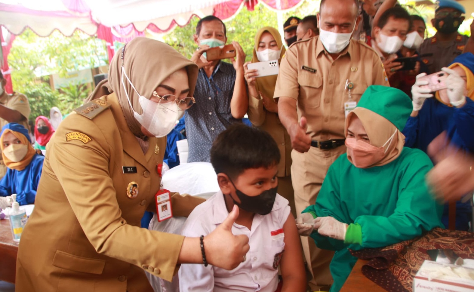 Bupati Grobogan Canangkan Vaksinasi Covid-19 untuk Anak Usia 6-11 Tahun
